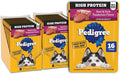 Pedigree High Protein Dog Food, Adult Wet Dog Food Pouches, Beef & Pork Tenderloin, 3.5 oz. Pouches, 16 Count