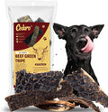 Green Beef Tripe Dog Treats, Grass-Fed Free-Range Beef Tripe, Single Ingredient Chews, Gently Air-Dried Natural Dog Snacks, High Protein, Highly Palatable, for Puppies, Adult & Senior Dogs