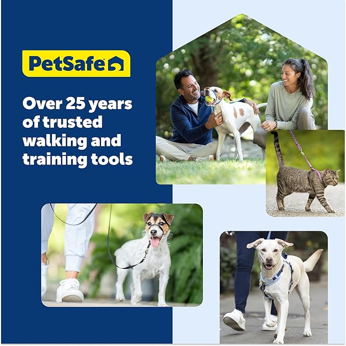 PetSafe Easy Walk Comfort No-Pull Dog Harness Full-Body Padding - Better Walks on the First Use - 5 Points of Adjustment Small/Medium, Black