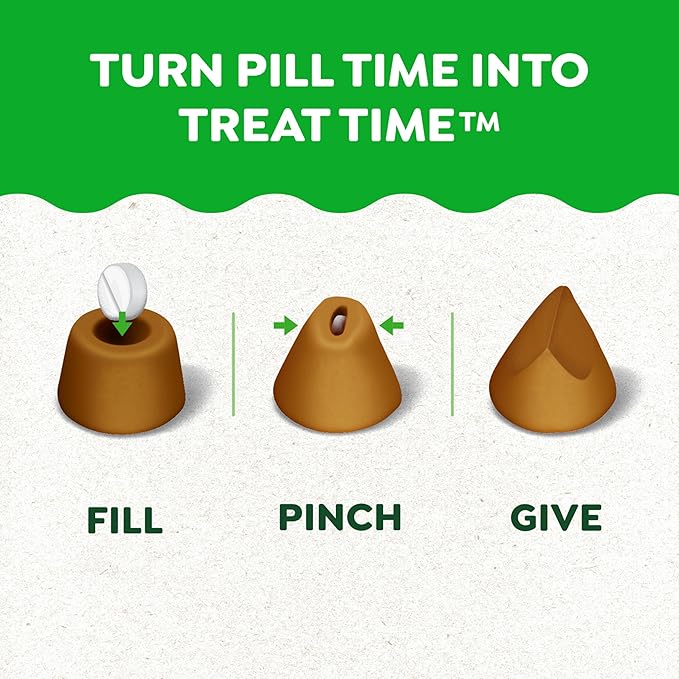 Greenies Pill Pockets for Dogs Small Size, Tablet Pill Treats for Dogs, Peanut Butter Flavor, 3.2 oz. Pouch
