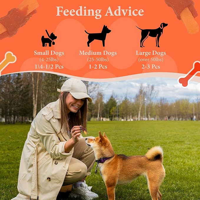 Annika Duck & Sweet Potato Wrapped Dog Treats – Healthy Low Fat, High Protein Jerky Chews, Grain-Free Training Snacks & Dental Treats for Medium & Large Dogs, 11.6 oz (Duck Wrapped Sweet Potato)