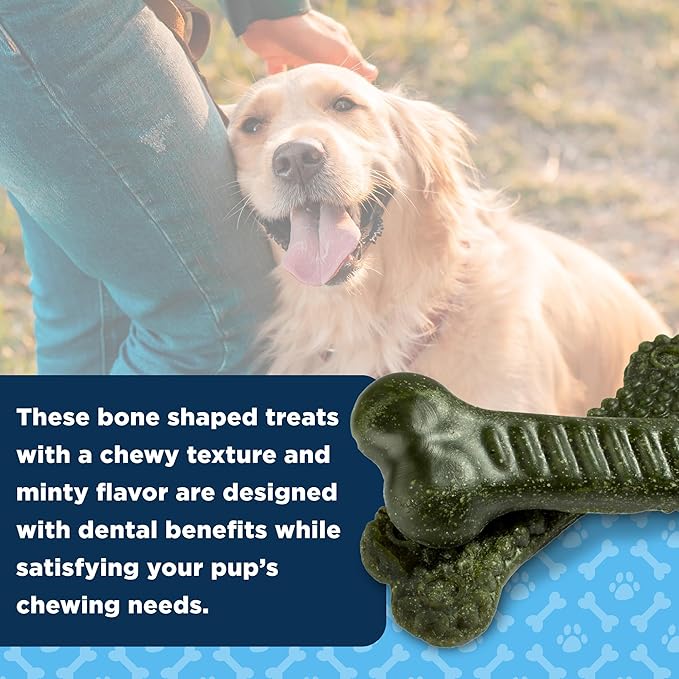 American Kennel Club Dentacare Dental Bone Dog Treats, Good for Dog Dental Health, for Small and Extra Small Breeds, 21 Count