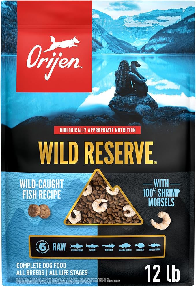 ORIJEN Wild Reserve Dry Dog Food Wild-Caught Fish Recipe 12lb Bag