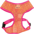 Parisian Pet Girl Dog Harness - Breathable Mesh Pink Yellow No Pull Puppy Harness with Leash Ring - Adjustable Harnesses for Dogs - Soft Step-in Pet Vest - Lightweight Dog Vests for Small Sized Dogs