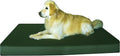Dogbed4less Jumbo Orthopedic Memory Foam Dog Bed for Extra Large Dogs with Durable Green Canvas Cover, Waterproof Liner and Extra Brown Microsuede Antislip Pet Bed Duvet, Gel Cooling 55"X47"X4" Pad.