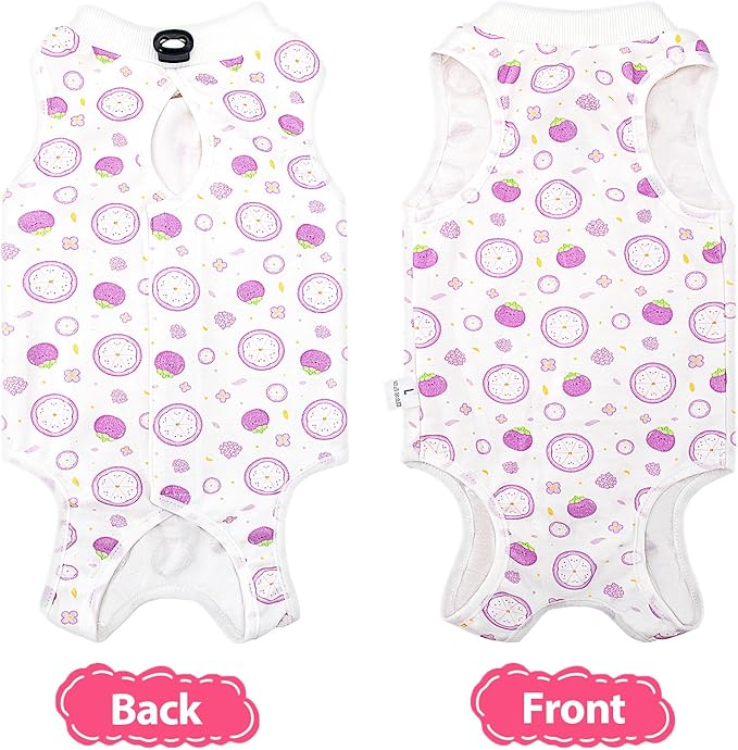 2 PCS Cat Recovery Suit Female Cat Onesie for Cats After Surgery Spay Abdominal Wounds, Kitten Recovery Suit Female Breathable E-Collar Alternative Kitten Onesie Anti Licking Large