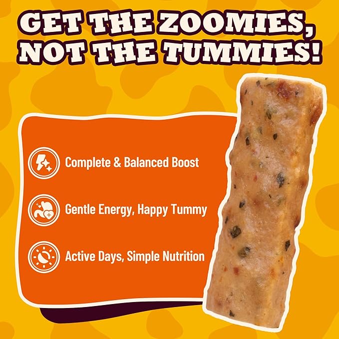 7.4 oz Natural Chicken & Pumpkin Bars for Dogs - Healthy Dog Treats Dog Training Treats - Healthy Digestive Support Snacks for Small, Medium, Large Dogs