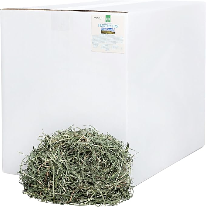 Small Pet Select 3rd Cutting Timothy Hay, Animal Food for Guinea Pig, Rabbit, Hamster, Bunny, or Chinchilla, Natural Hay Grown in The USA, 40lb
