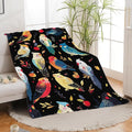 Parrot Bird Throw Blanket Cute Cockatiel Stuff Gifts for Kids Girls Boys Adults Women Men Soft Cozy Warm Plush Fluffy Fuzzy Fleece Blanket Decor 60''X80''