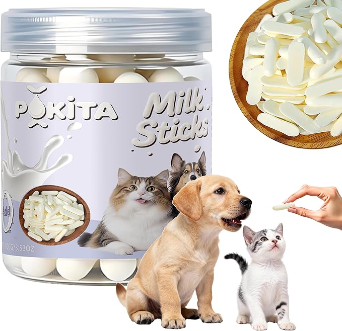 Puppy Treats,Freeze-Dried Baked Milk Sticks for Dogs, Human-Grade, Perfect Training Reward,Natural High Calcium Pet Snacks for Dogs and Cats, 100g