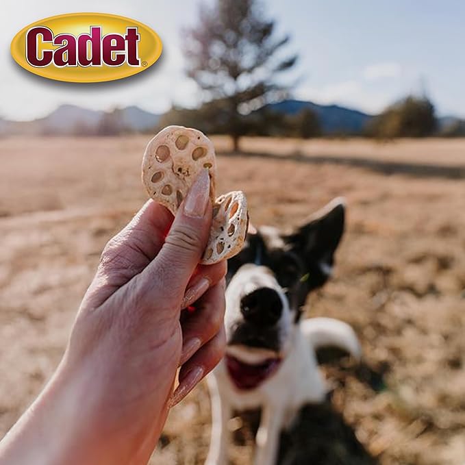 Cadet Gourmet Crunch'ems Homestyle Dog Treats, Natural Dog Chews with Real Chicken and Lotus Root, Chicken 'N Veggie Flavor, 10 Count (Pack of 4)