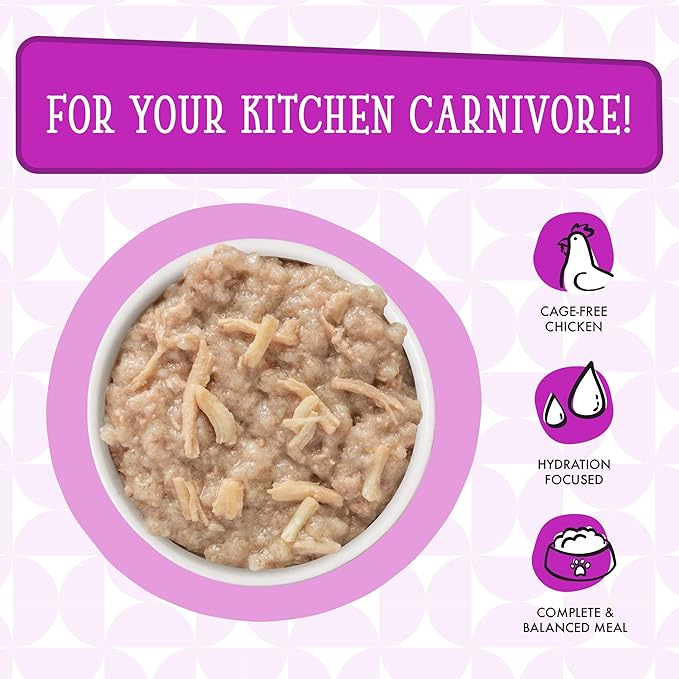 Weruva Dogs in The Kitchen, Love Me Tender with Chicken Breast Au Jus Dog Food, 2.8oz Pouch (Pack of 12), Purple
