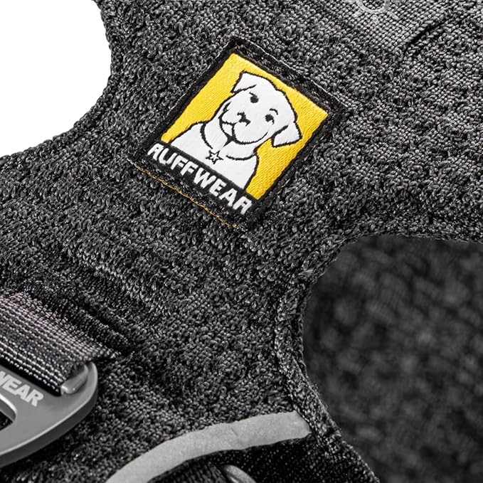 Ruffwear, Front Range Flex Dog Harness, Engineered Knit Construction for Ultimate Fit and Mobility, Lightweight Flexible Everyday Harness with Dual Leash Clips, Basalt Gray, XXX-Small