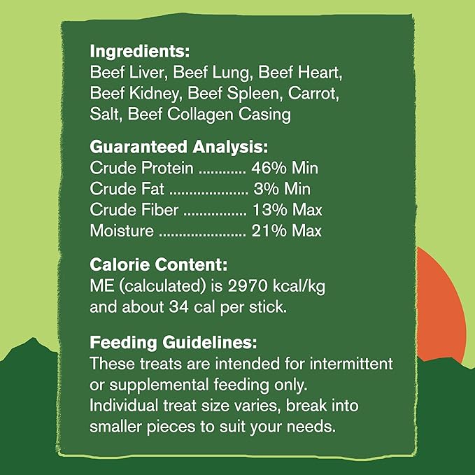 West Paw Montana Beef Sticks – Air-Dried Dog Treats for Small, Medium & Large Dogs – Healthy, All-Natural, Sustainably Sourced 100% Grass-Fed Beef - Made in USA