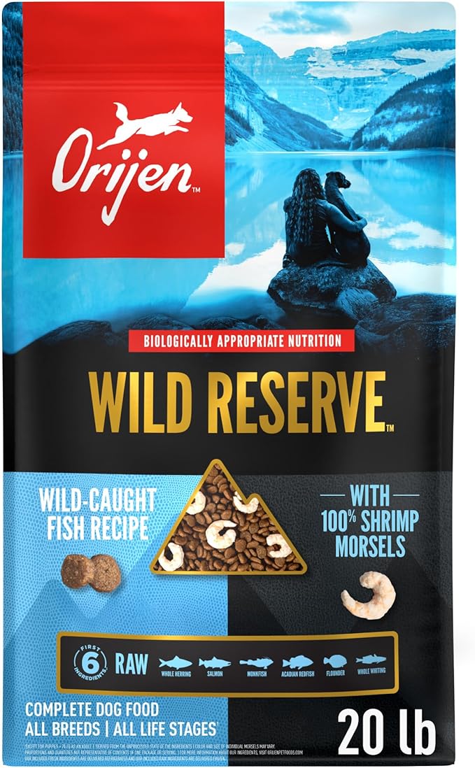 ORIJEN Wild Reserve Dry Dog Food Wild-Caught Fish Recipe 20lb Bag