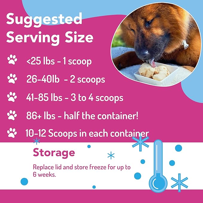 Puppy Scoops Dog Ice Cream Mix (Maple Bacon Flavor), 4.65 oz - Just Add Water and Freeze at Home, Powder Mix with Ice Cream Cup and Reusable Lid - Made in USA