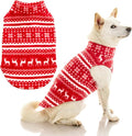 Gooby - Stretch Fleece Vest, Pullover Fleece Vest Jacket Sweater for Dogs, Reindeer Red, Large