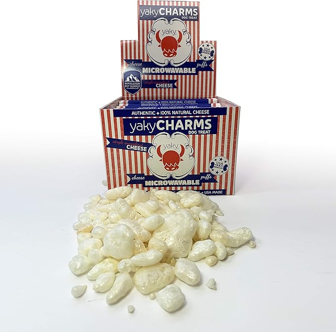 12-Pack Himalayan Yaky Charms Dog Treat Dog Popcorn Made in USA
