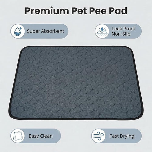 2 Pack Guinea Pig Cage Liners - Washable Guinea Pig Pee Pads, Waterproof Reusable & Anti Slip Guinea Pig Bedding Fast and Super Absorbent Pee Pad for Small Animals Rabbit Hamster Rat