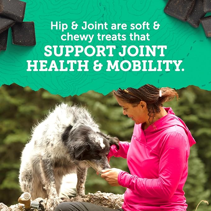 Zuke’s Hip and Joint Support Dog Treats for Adult Dogs of All Sizes, Senior Dog Treats made with Real Beef, 16 oz. Resealable Pouch - 16 oz. Bag