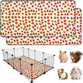 2 Pack Guinea Pig Cage Liners, Waterproof Reusable Guinea Pig Cage Liners,Waterproof Super Absorbent Pee Pads for Small Animals,28x56 inch 2pack