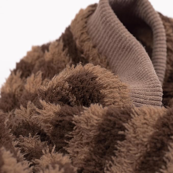 Fitwarm Fleece Striped Dog Pajamas, Dog Winter Clothes for Small Dogs Girl Boy, Velvet Dog Onesie, Soft Pet Jammies, Doggy Apparel, Brown, Tan, Medium