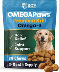 Omega 3 for Dogs – Dog Joint Support Soft Chews – Fish Oil Supplement for Dogs with EPA & DHA – Krill Oil Dog Chews – Supports Skin & Coat