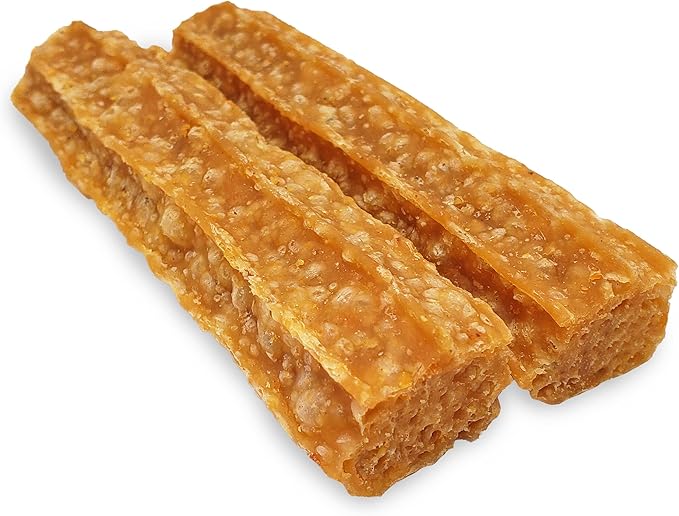 Happy Teeth Natural Cheese Dog Chews | Peanut Butter Flavor | Dental Chew | Protein Rich | Gluten Free - Lactose Free - Wheat Free - Soy Free | 2 Happy Teeth Chews per Resealable Pouch (Pack of 2)