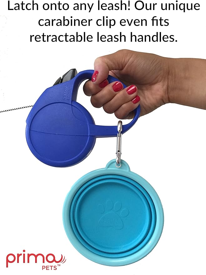 Collapsible Silicone Water Travel Bowl with Clip for Dog and Cat, Portable and Durable Pop-up Feeder for Convenient On-The-go Feeding – Size: Small (1.5 Cups) Purple – 2 Pack