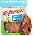Whole Pig Ears for Dogs, All Natural Single Ingredient Pigs Ears - Premium Dog Ear Treat - Dog Chew Treats for Large and Small Breeds; Excellent Rawhide Alternative (08 Pack)