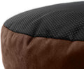 Jaxx Robbi Dog Bed Bean Bag – Round Bed with Machine Washable Cover and No-Slip Base - Supportive Memory Foam for Senior Dogs & Joint Pain Relief - Ultimate Comfort & Luxury - Large, Caramel/Chocolate