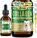 Liquid Collagen for Dogs, Natural Dog Collagen for Skin & Coat Support, Immune Support, Joint & Mobility Care with MSM, Middle-Aged and Older Dogs (Bacon Flavor - 60ml)