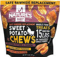 Nature's Diet Sweet Potato Chews XL 2lb Bag Safe Rawhide Replacement, Natural Treat, Training, Teeth, Healthy Snack for Dogs