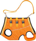 Dog Lift Harness Full Body Support & Recovery Sling Dog Lifter Vest Harness for Old, Joint Injuries, Arthritis, Disabled Dogs Walk (Large, Orange)