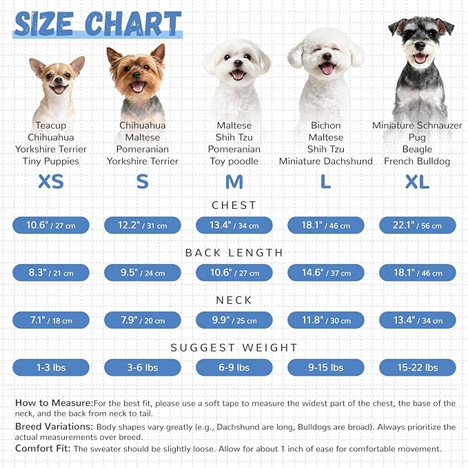 Small Dog Sweaters Cute Bear Dog Cardigans Clothes for Small Medium Dogs Boy Girl Puppy Cat Knitting Cardigan Outfits Dogs Autumn Coats Warm Pet Doggy Clothes Soft Knitwear Apparel (Blue,M)
