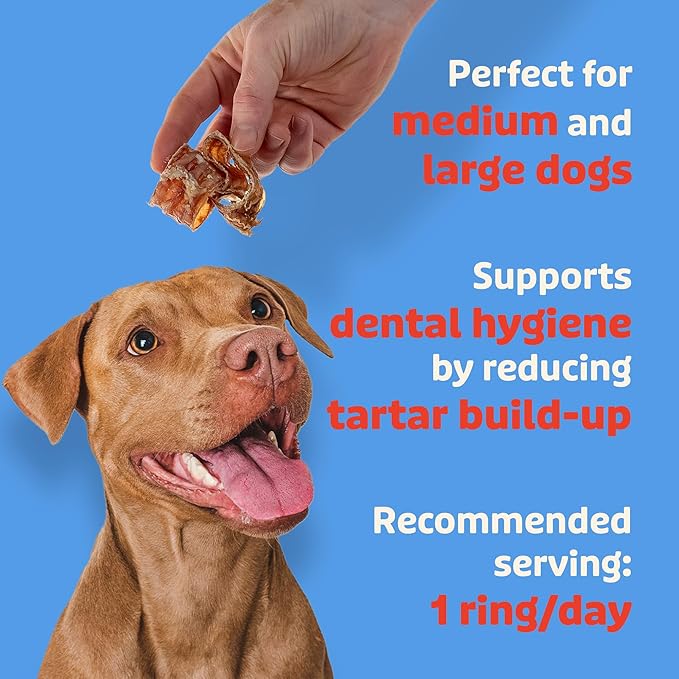 Lovie Treats Beef Trachea for Dogs | Air Dried Trachea Dog Chews | Single Ingredient | Rawhide Free Dental Chew | Grain Free | All Breeds