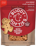 Buddy Biscuit Softies 5 oz Pouch, Grain-Free Soft & Chewy, Natural Grilled Beef Flavor Dog Treats, Oven Baked in the USA