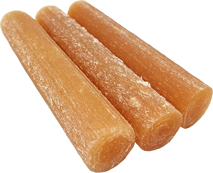 Himalayan Dog Chew Yak Cheese Dog Chews,Lactose Free & Grain Free,USA Made,for All-Dog Breeds,Medium Density Cheese Chew,Resealable Pouch with 3 YUM Treats,Chicken Flavor,(Pack of 2)