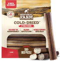 Natural Farm Cold-Dried™ Bully Sticks 6 Inch (10 Count) – Odor Free Longer Lasting High Protein Dog Chews – 100% Beef Pizzle, Single Ingredient, Durable for Aggressive Chewers