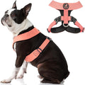 Gooby Comfort X Harness - Dual Snap, Pink, X-Large - No Pull Small Dog Harness with Rotational Buckles and Patented Choke-Free X Frame