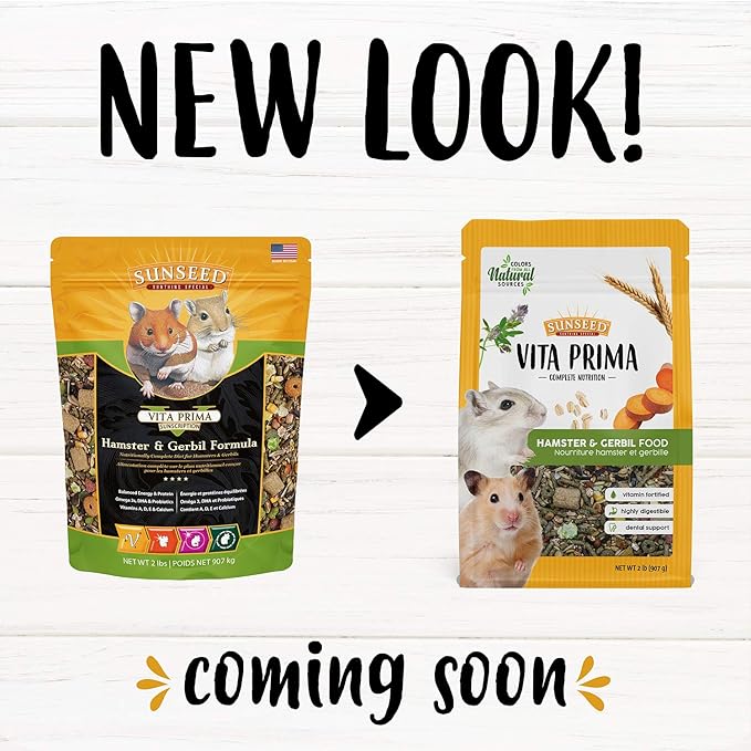 Sunseed Vita Prima Hamster & Gerbil Food, 2 lb