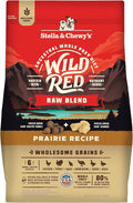 Stella & Chewy's Wild Red Dry Dog Food Raw Blend High Protein Wholesome Grains Prairie Recipe, 3.5 lb. Bag