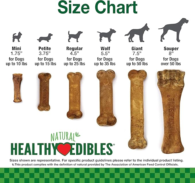 Nylabone Healthy Edibles Natural Puppy Chews Long Lasting Lamb & Apple Flavor Treats for Puppies, X-Large/Souper (1 Count)