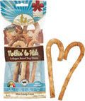 Fieldcrest Farms Nothin' to Hide Mini Holiday Candy Cane Beef Flavor Dog Chews, Rawhide-Free, Easily Digestible, Long-Lasting, All-Natural Treats for Moderate Chewers up to 15lbs, 6-Ct
