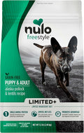 Nulo FreeStyle Limited Ingredient Dry Dog Food - High Protein Alaska Pollock & Lentils Recipe, Natural Grain Free Dog Food for Puppies & Adults, Small, Medium and Large Breed Kibble, 5.5lb Bag