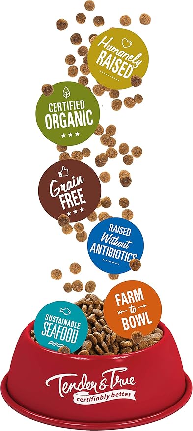 Tender & True Organic Chicken & Liver Recipe Dog Food, 4 lb