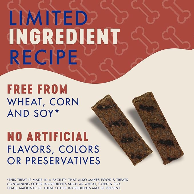 Finley's Wild Boar Griller Strips for Dogs, Jerky-Style Dog Treats with Real Ingredients for All Breeds and Sizes, 14.5oz, 1 Pack
