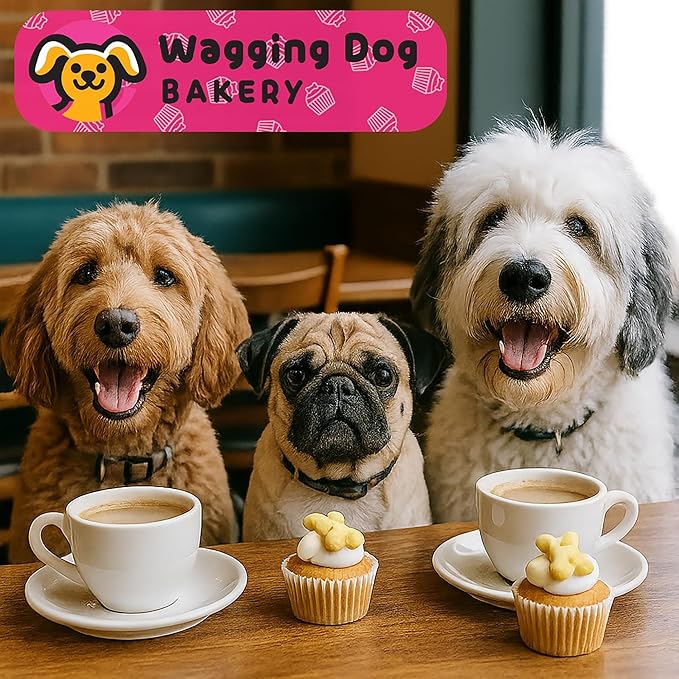 Puppin Mini Cupcake Dog Treat - 6 Pack, Quality Baked Goods for Your Furry Friends, Natural, Soft Cake, Pet Reward, Party Snack