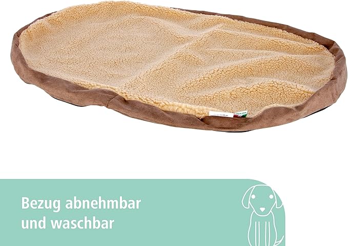 KERBL Matelas à Mémoire Forme Ovale pour Chien 100 x 65 x 8 cm