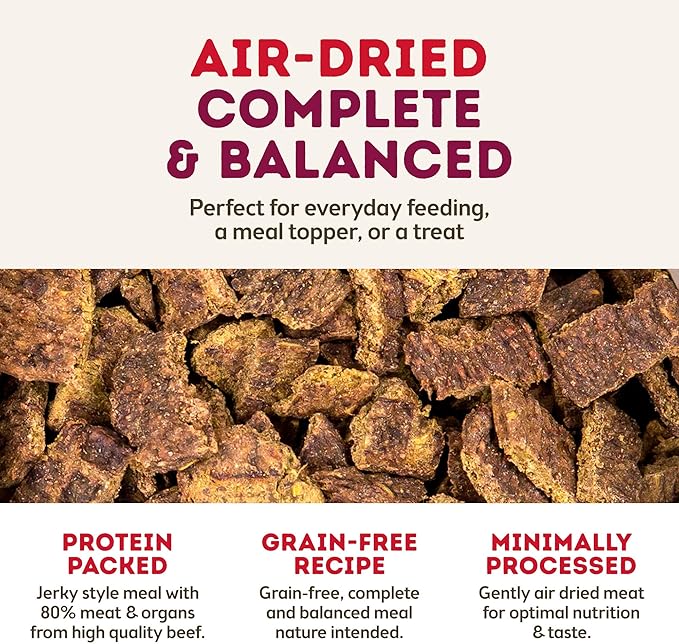 Only Natural Pet MaxMeat Holistic Air Dried Dry Dog Food - All Natural, High Protein, Grain Free and Limited Ingredient - Made with Real Meat - Beef with Pumpkin & Parsley 2 lb (Pack of 2)